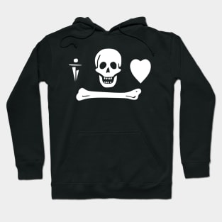 Pirate Flag - Pirate Stede Bonnet - Skull Skeleton Flag Hoodie